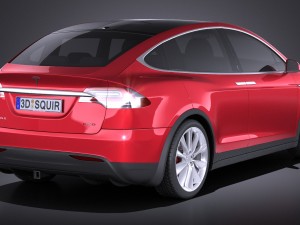 Tesla Model X 2017 Modelo 3D