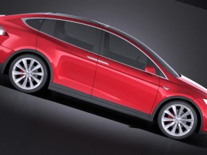 Tesla Model X 2017 3D Model