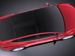 Tesla Model X 2017 3D Model