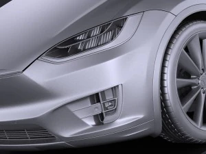 Tesla Model X 2017 3D Model