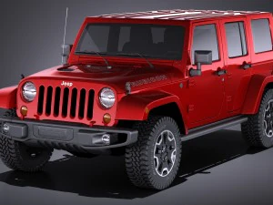 Jeep Wrangler Rubicon 2017 Modelo 3D