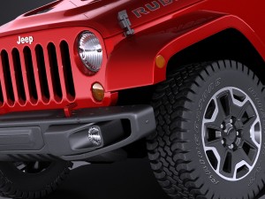 Jeep Wrangler Rubicon 2017 3D Model