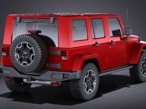 Jeep Wrangler Rubicon 2017 3D Model