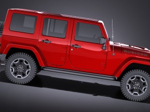 Jeep Wrangler Rubicon 2017 3D Model