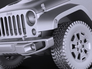 Jeep Wrangler Rubicon 2017 3D Model