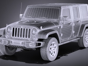 Jeep Wrangler Rubicon 2017 3D Model