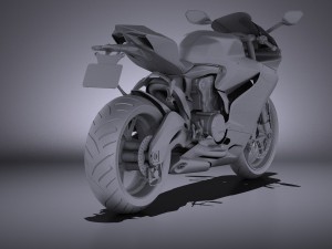 Ducati 899 Panigale 2015 vray Model 3D