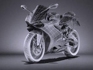 Ducati 899 Panigale 2015 vray Model 3D