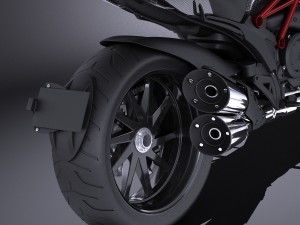Ducati Diavel Carbon 2015 vray 3D मॉडल
