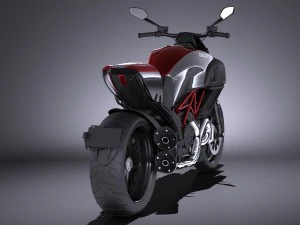 Ducati Diavel Carbon 2015 vray 3D Model