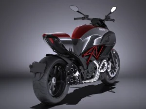 Ducati Diavel Carbon 2015 vray 3D Model