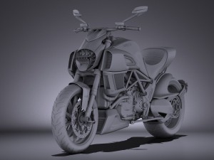 Ducati Diavel Carbon 2015 vray 3D मॉडल