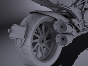 Ducati Diavel Carbon 2015 vray 3D मॉडल