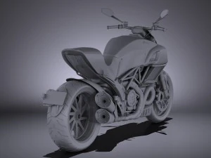Ducati Diavel Carbon 2015 vray 3D Model