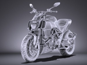 Ducati Diavel Carbon 2015 vray 3D मॉडल