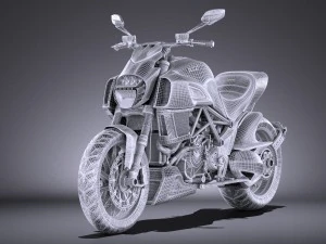 Ducati Diavel Carbon 2015 vray 3D Model