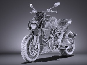 Ducati Diavel Carbon 2015 vray 3D मॉडल