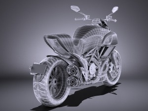 Ducati Diavel Carbon 2015 vray 3D मॉडल