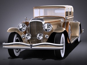 Duesenberg j 232 1930 Sedan vray 3D Model