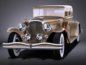 Duesenberg j 232 1930 Sedan vray 3D Model