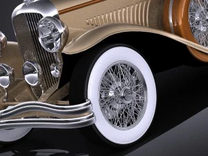 Duesenberg j 232 1930 Sedan vray 3D Model