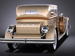 Duesenberg j 232 1930 Sedan vray 3D Model