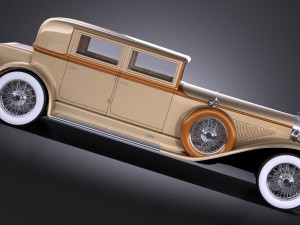 Duesenberg j 232 1930 Sedan vray 3D Model