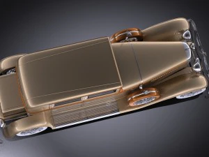 Duesenberg j 232 1930 Sedan vray 3D Model