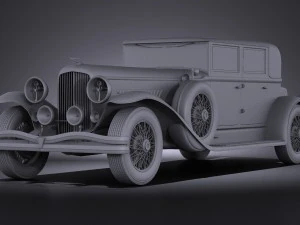 Duesenberg j 232 1930 Sedan vray 3D Model