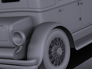 Duesenberg j 232 1930 Sedan vray 3D Model