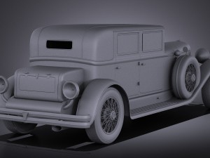 Duesenberg j 232 1930 Sedan vray 3D Model