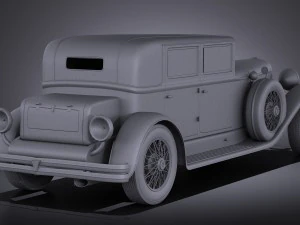 Duesenberg j 232 1930 Sedan vray 3D Model