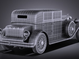 Duesenberg j 232 1930 Sedan vray 3D Model