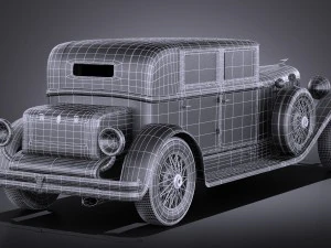 Duesenberg j 232 1930 Sedan vray 3D Model
