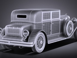 Duesenberg j 232 1930 Sedan vray 3D Model