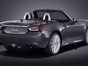 Fiat 124 Spider 2017 vray Model 3D