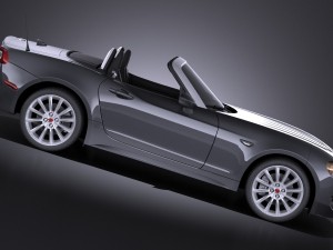 Fiat 124 Spider 2017 vray Model 3D