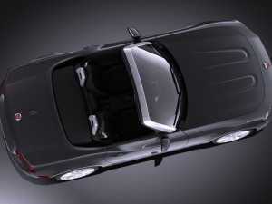 Fiat 124 Spider 2017 vray Model 3D