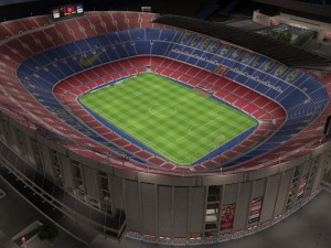 Camp Nou Barcelona Stadium Modelo 3D