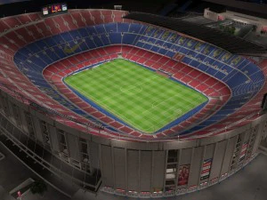 Camp Nou Barcelona Stadium 3D Model
