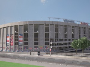 Camp Nou Barcelona Stadium Modelo 3D