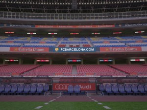 Camp Nou Barcelona Stadium Modelo 3D
