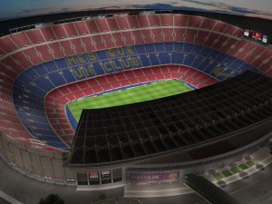 Camp Nou Barcelona Stadium 3D Model