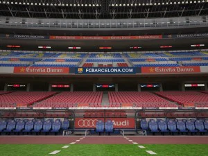 Camp Nou Barcelona Stadium 3D Model