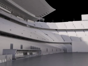 Camp Nou Barcelona Stadium 3D Model