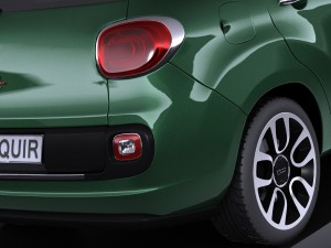 Fiat 500L Living 2014 vray 3D मॉडल