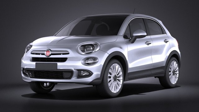 Fiat 500X 2015 vray Modèle 3D .c4d .max .obj .3ds .fbx .stl .blend