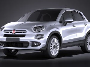 Fiat 500X 2015 vray Modelo 3D