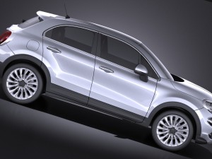 Fiat 500X 2015 vray Modèle 3D
