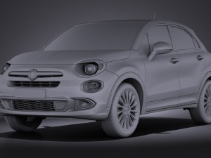 Fiat 500X 2015 vray Modèle 3D